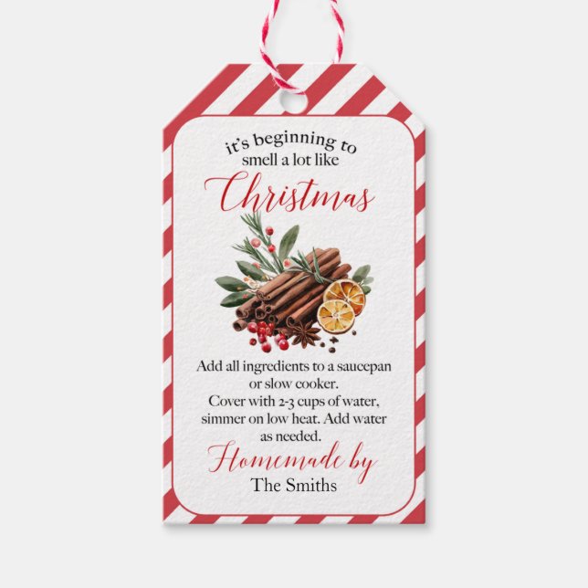 Étiquettes-cadeau It's Beginning to Smell Like Christmas Potpourri  (Devant)