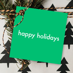 Étiquettes Cadeau Jade Green Minimalist Simples Noël vibreux