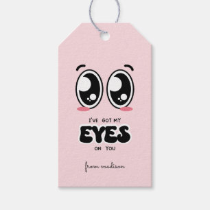 Étiquettes-cadeau J'ai l'oeil sur toi en classe Valentine