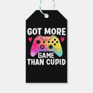 Étiquettes-cadeau J'Ai Plus De Jeu Que Cupid Valentine Video Jeu