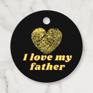 Étiquettes Cadeau J'aime mon père