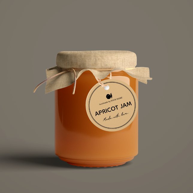 Étiquettes Cadeau Jam Jar Hang Tag Conception d'emballage (Créateur téléchargé)
