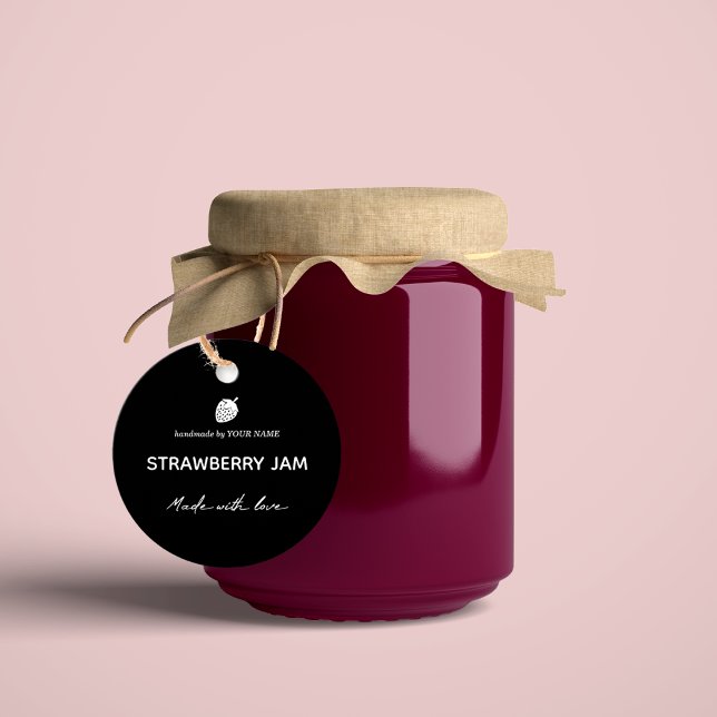 Étiquettes Cadeau Jam Jar Hang Tag Conception d'emballage (Créateur téléchargé)