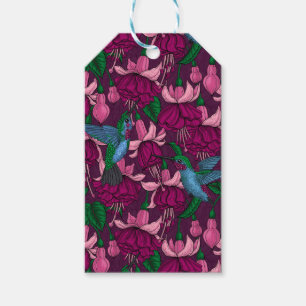 Étiquettes-cadeau Jardin des colibris