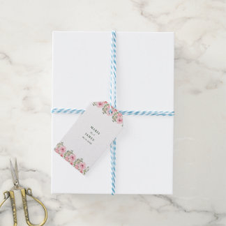 Étiquettes-cadeau Jardin d'été Aquarelle Mariage floral