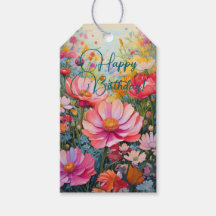 Jardin floral romantique et animé Anniversaire