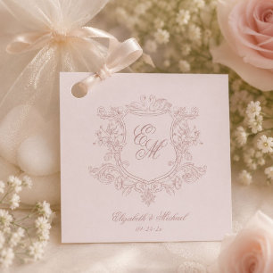 Étiquettes Cadeau jardin floral victorien luxe