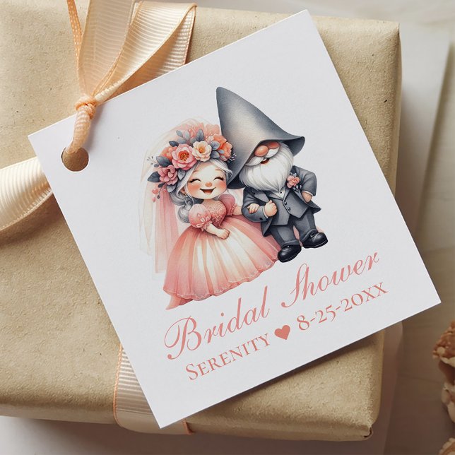 Étiquettes Cadeau Jardin lunaire Fête des mariées (Créateur téléchargé)