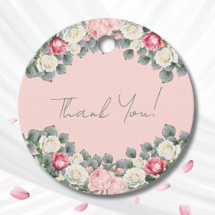Étiquettes Cadeau Jardin rose Vintage Roses Fête des mariées
