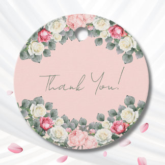 Étiquettes Cadeau Jardin rose Vintage Roses Fête des mariées