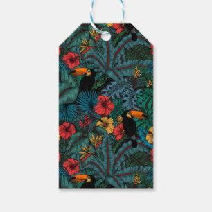 Étiquettes-cadeau Jardin toucan