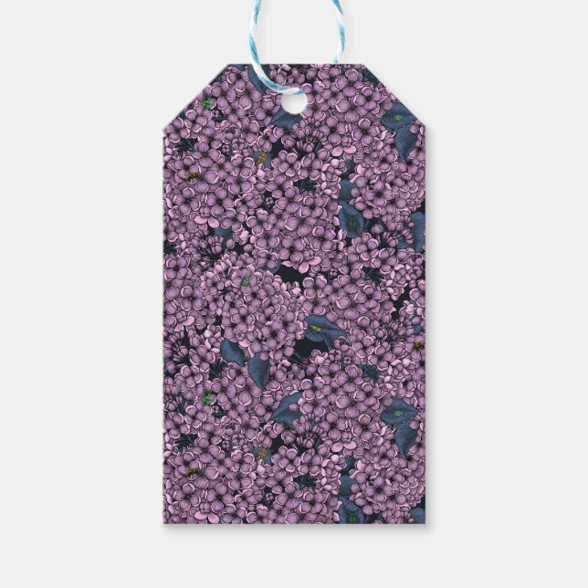 Étiquettes-cadeau Jardin Violet Lilac (Devant)