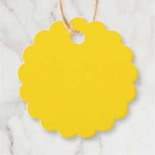 Étiquettes Cadeau jaune