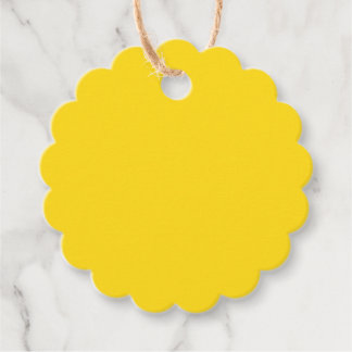 Étiquettes Cadeau jaune