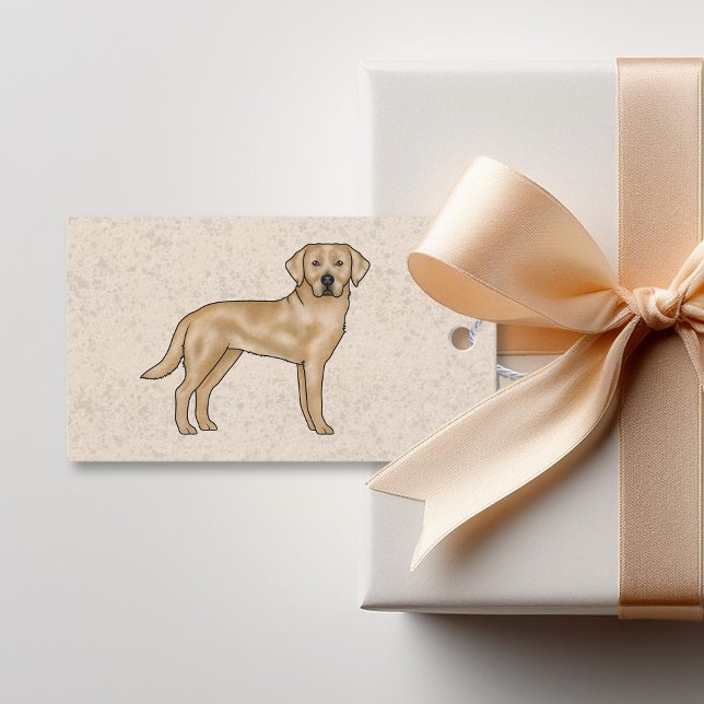 Étiquettes-cadeau Jaune Labrador Retriever Cartographie Lab Chien Be (Créateur téléchargé)