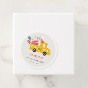 Étiquettes Cadeau Jaune mignon Quel Âge Anniversaire Fête Fête Fête