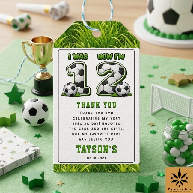 Étiquettes-cadeau J'avais 1 ans maintenant j'en ai 2 Football – 2e a (I Was 1 Now I’m 2 Soccer – All-Star 2nd Birthday Gift Tags
)
