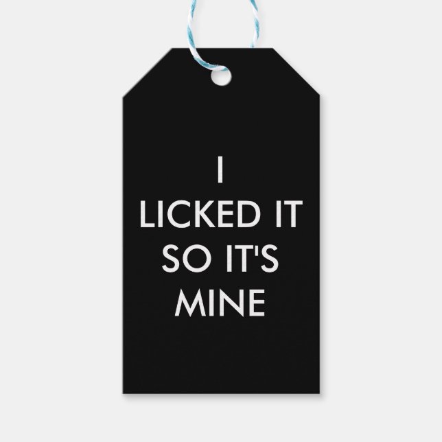 ÉTIQUETTES-CADEAU JE L'AI AIMÉ DONC C'EST LE MIEN (Devant)