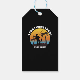 Étiquettes-cadeau Je ne peux pas travailler aujourd'hui mon bras est