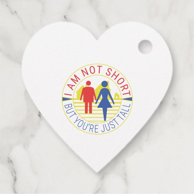 Étiquettes Cadeau Je ne suis pas petit mais tu es juste grand. (Dos)