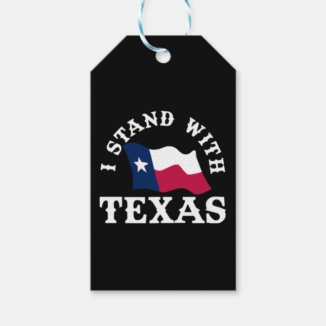 Étiquettes-cadeau Je suis avec le Texas (Devant)
