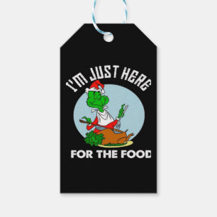 Étiquettes-cadeau Je suis juste là pour la nourriture