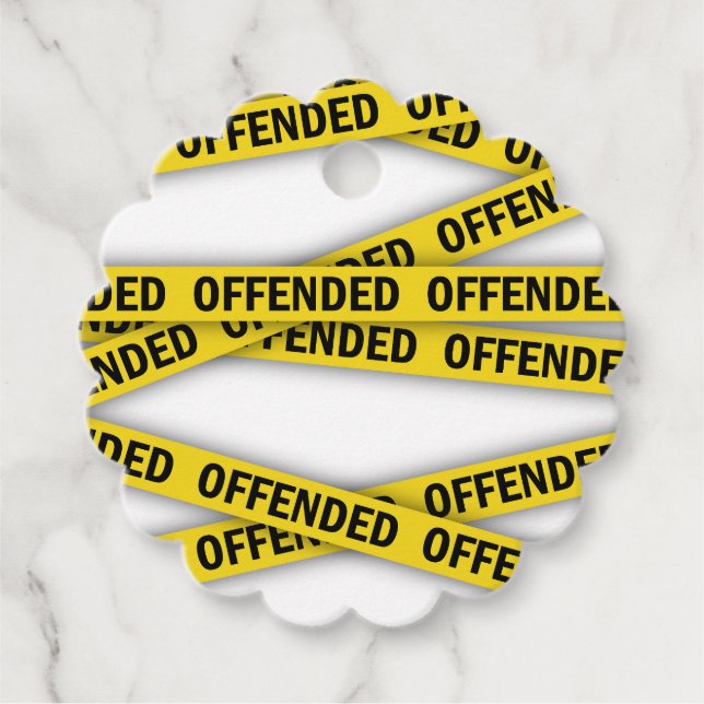 Étiquettes Cadeau Je suis offensé que la police ne croise pas (Devant)