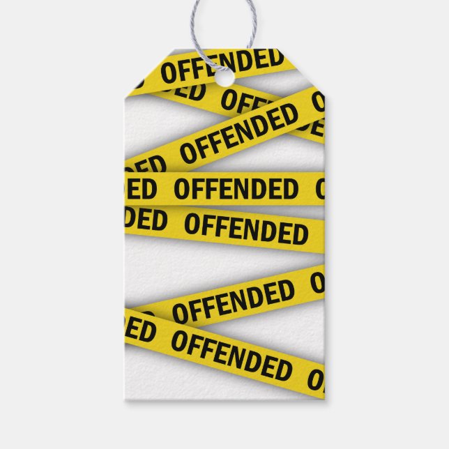 Étiquettes-cadeau Je suis offensé que la police ne croise pas (Devant)