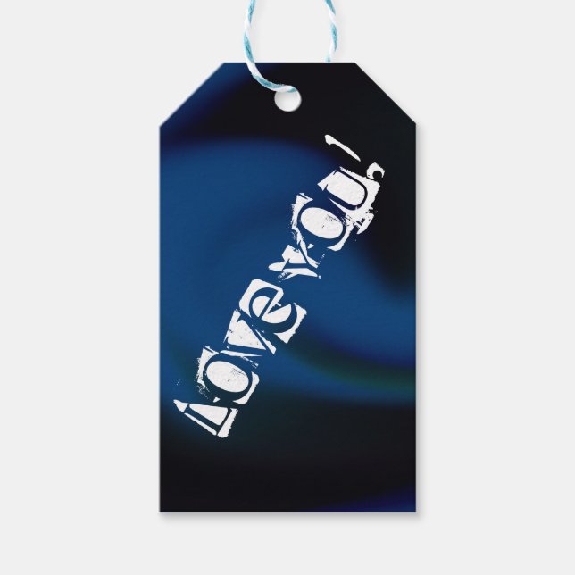 Étiquettes-cadeau Je T'Aime ! (Devant)