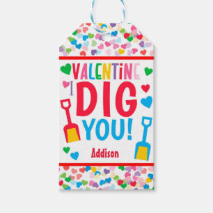 Étiquettes-cadeau Je Te Creg Shovel Valentine School Cadeau Classiqu