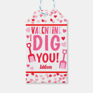 Étiquettes-cadeau Je Te Creg Shovel Valentine School Cadeau Classiqu