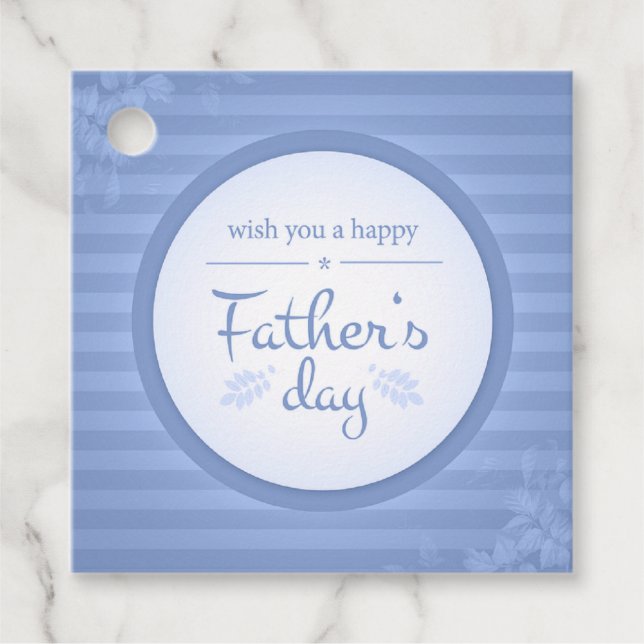 Étiquettes Cadeau Je vous souhaite bonne fête des pères (Devant)