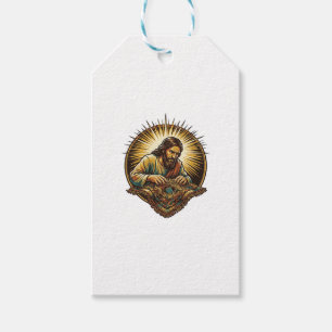 Étiquettes-cadeau Jésus a laissé tomber une petite carte SD Perdue T