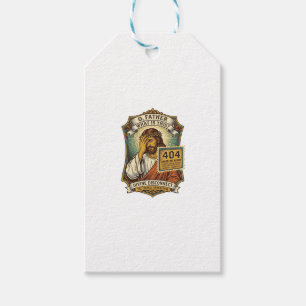 Étiquettes-cadeau Jésus drôle Erreur 404 Humour Développeur Web Prog