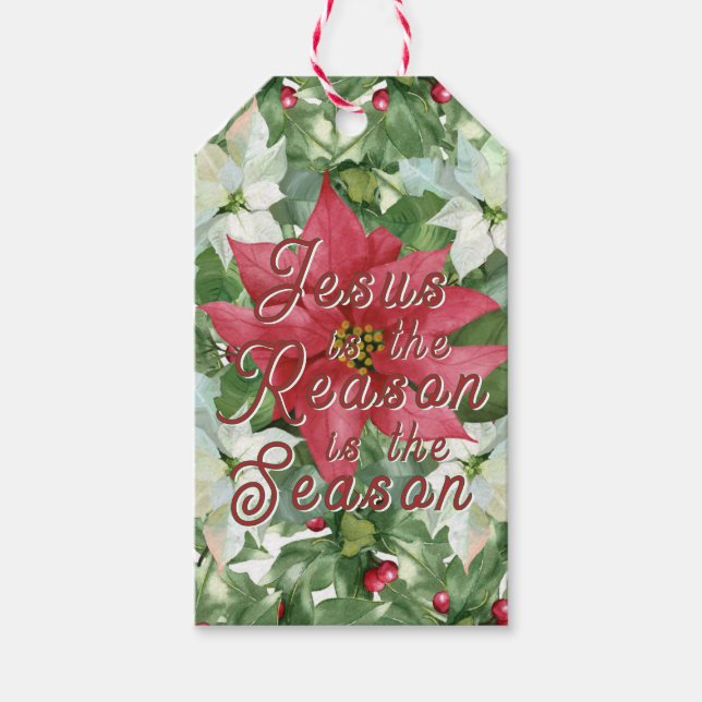 Étiquettes-cadeau Jésus est la raison de la saison (Devant)