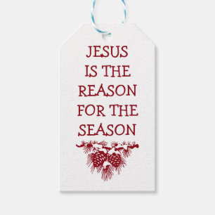 Étiquettes-cadeau JÉSUS EST la RAISON de Noël de SAISON