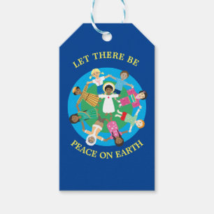 Étiquettes-cadeau Jésus et les enfants du monde