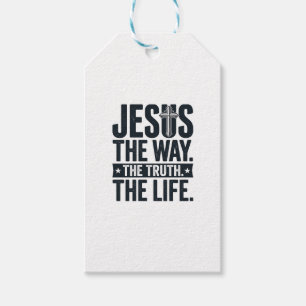Étiquettes-cadeau Jésus Le Chemin La Vérité La Vie T-Shirt Chrétien