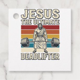 Étiquettes Cadeau Jésus Le Levreur De Poids Ultime Design Vectoriel