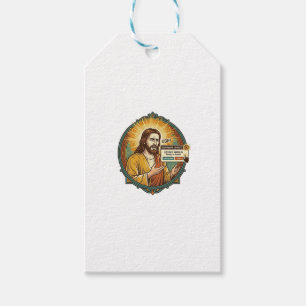 Étiquettes-cadeau Jésus Mise à Jour Logcielle Ennuyeuse Pop Up Humou