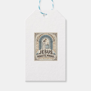 Étiquettes-cadeau Jésus Monastique Minimal Jésus Monastique Minimal