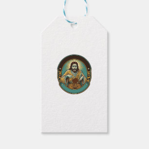 Étiquettes-cadeau Jésus tache de café le pantalon avant de rencontre