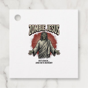 Étiquettes Cadeau Jésus zombie gravure vintage dessin de t-shirt drô