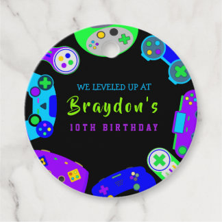 Étiquettes Cadeau JEU DE JEUX VIDÉO JEU Anniversaire Cadeau de fête 