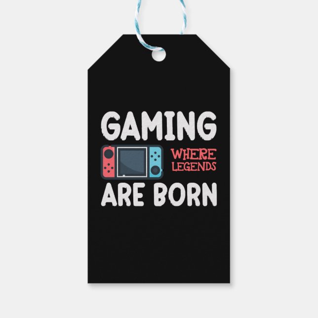 Étiquettes-cadeau jeu où les légendes naissent (Dos)