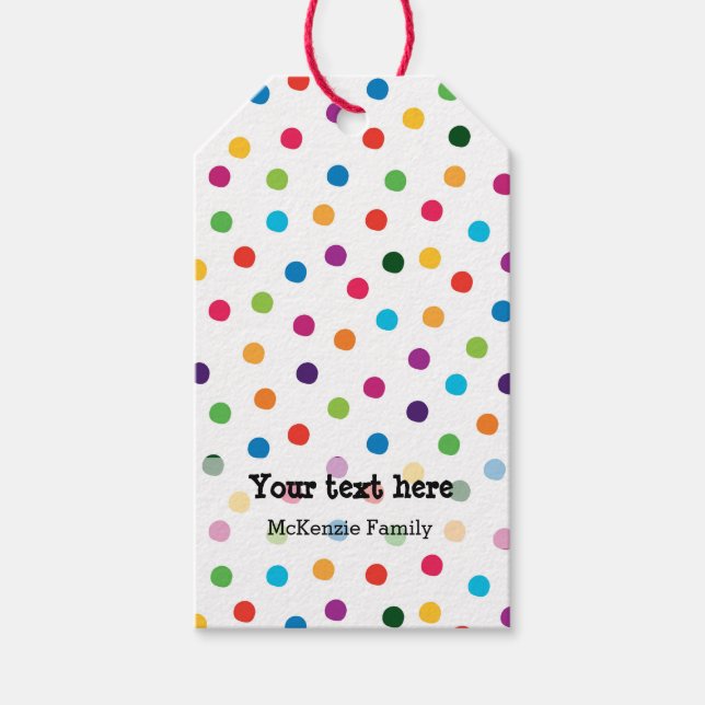 Étiquettes-cadeau Jeux de fête d'anniversaire (Devant)