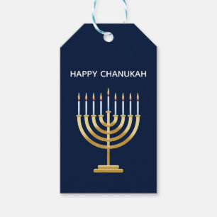 Étiquettes-cadeau Jewish Hanoukka menorah cadeau Tags cadeaux
