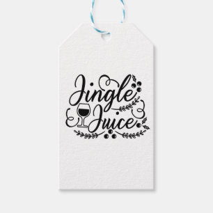 Étiquettes-cadeau Jingle Juice Drôle de Noël Bière Buvant