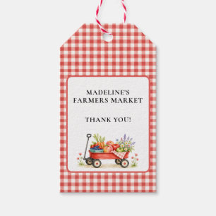 Étiquettes-cadeau Joli Anniversaire de 1 an Marché des Agriculteurs