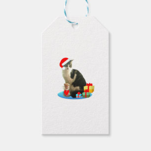 Étiquettes-cadeau Joli chat de Merlin pour Noël